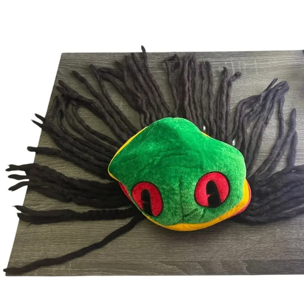 Rainforest Cafe Adjustable Rasta Cap Hat Dreadlock Souvenir